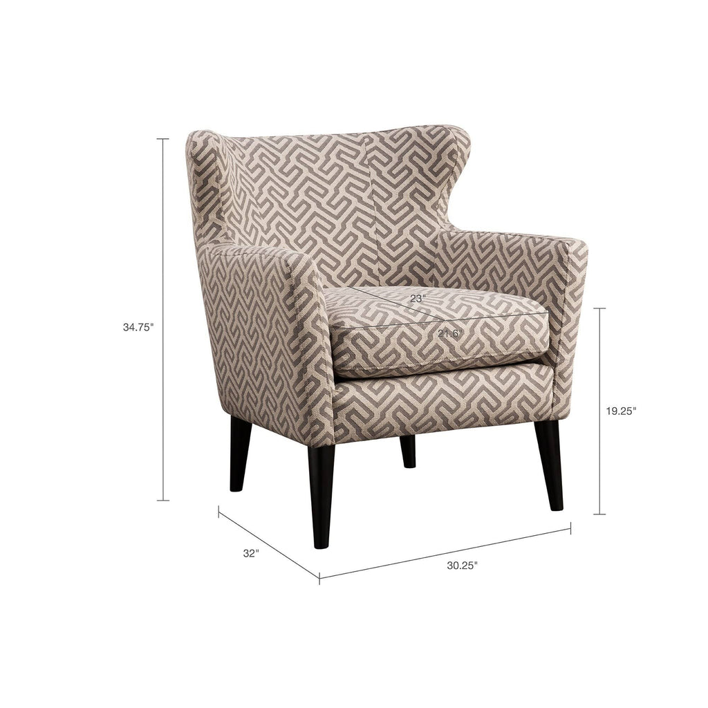 Grey Concave Club Chair B79849