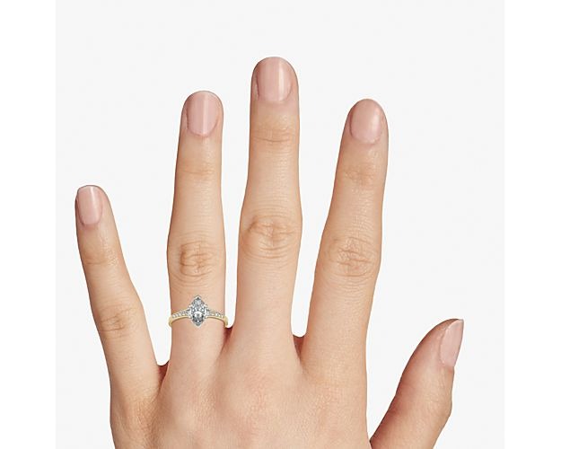 0.70 Carat Real Diamond Solitaire Ring Solid 14K Yellow Gold Size 10 I4201