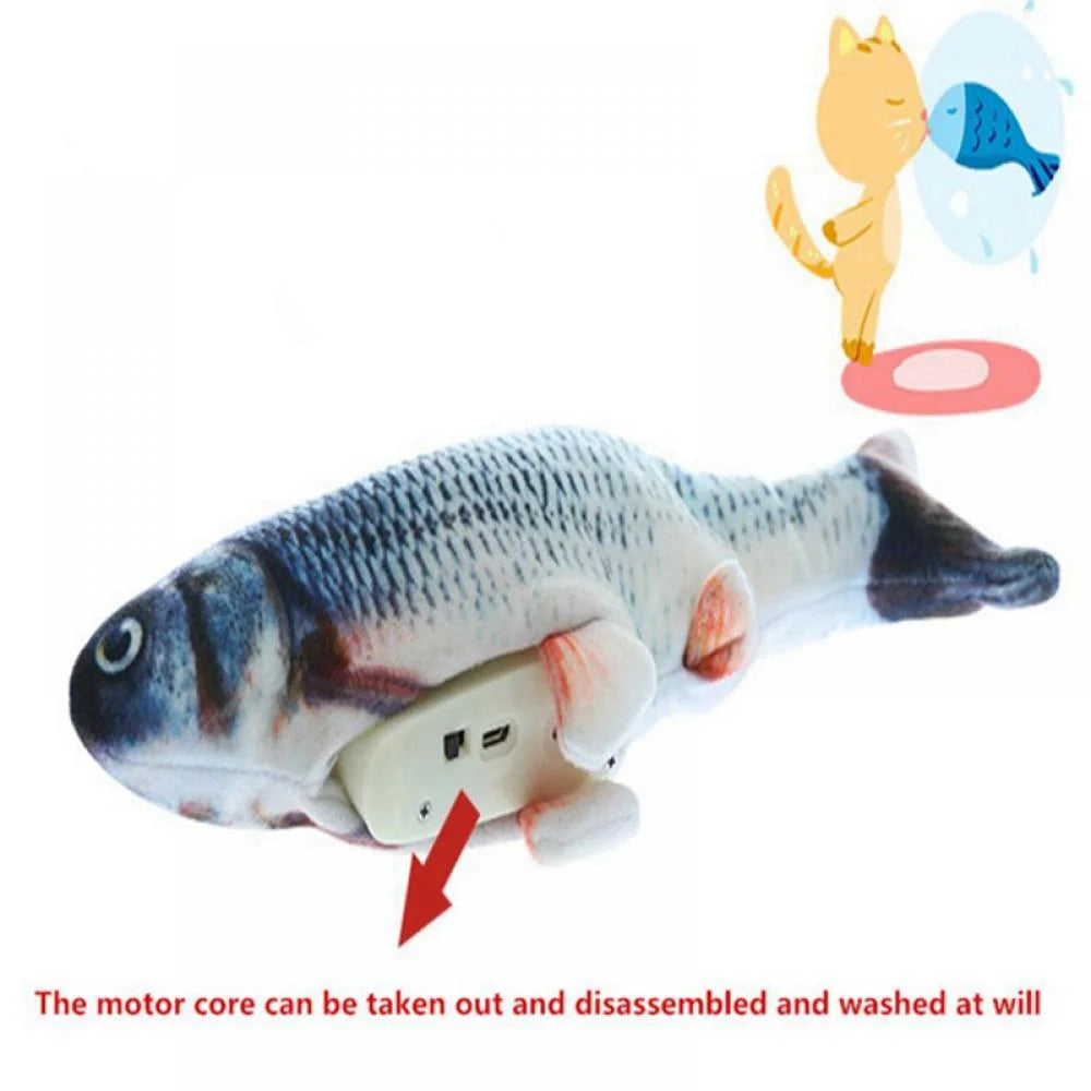 Realistic Flopping Fish Catnip Plush Cat Toy T745