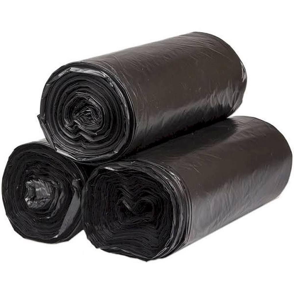 Black 1.6 mil LLDPE Can Liners, 40 inch x 46 inch, Pack of 100 R4893
