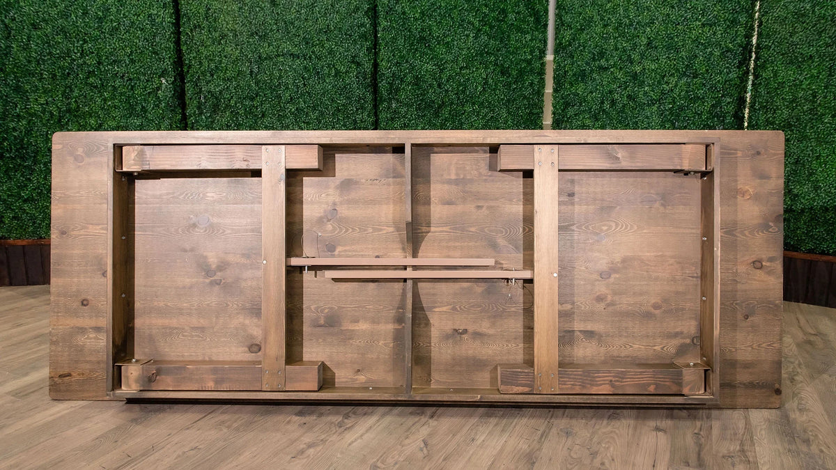Rustic Pine Wood Folding Table U1235