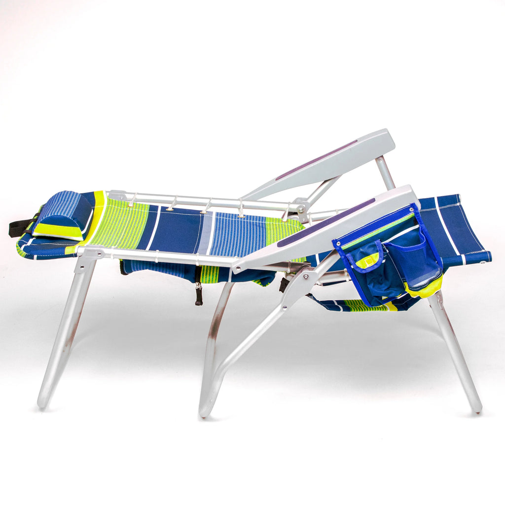 Folding High Beach Chair with Towel Bar V914