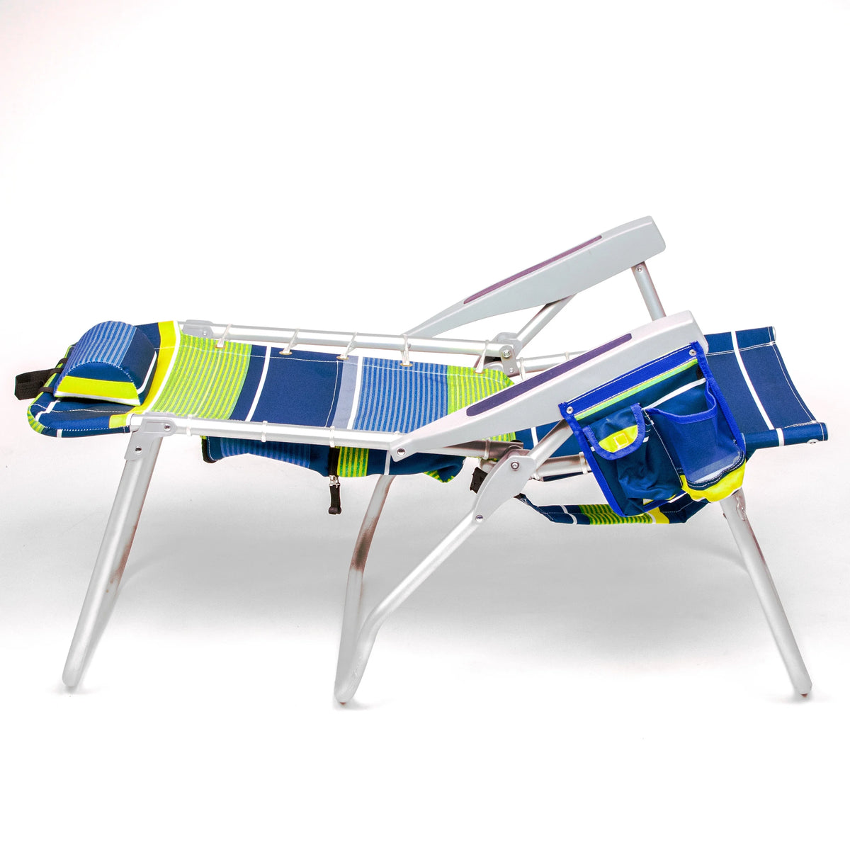 Folding High Beach Chair with Towel Bar V914