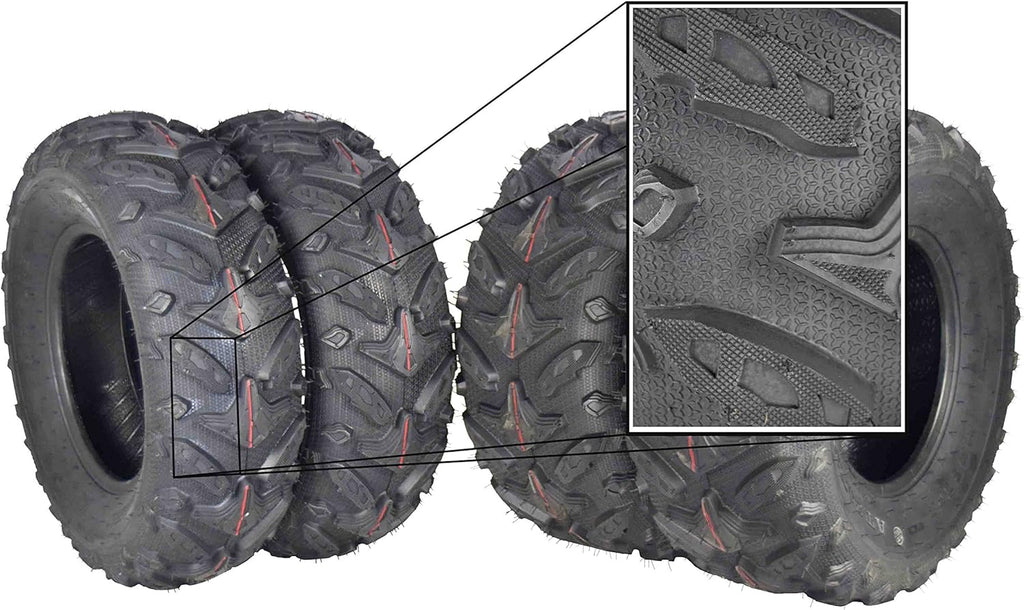ATV Dual Compound Tread Tires Four Pack H6840