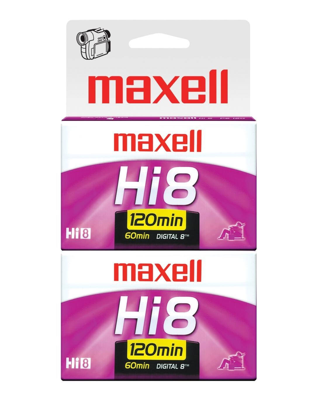2 Pc XR-Metal Hi8 8mm Camcorder Videotape P92323