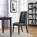 Black Vegan Leather Dining Chair A97673