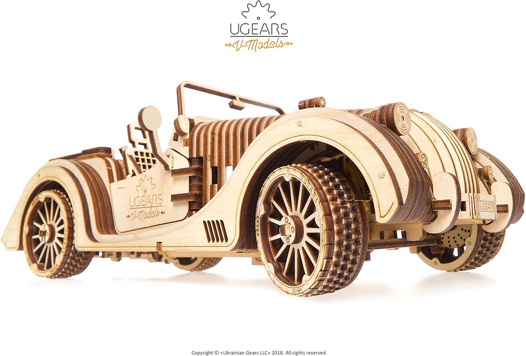 3-D Wooden Puzzle Roadster Y756