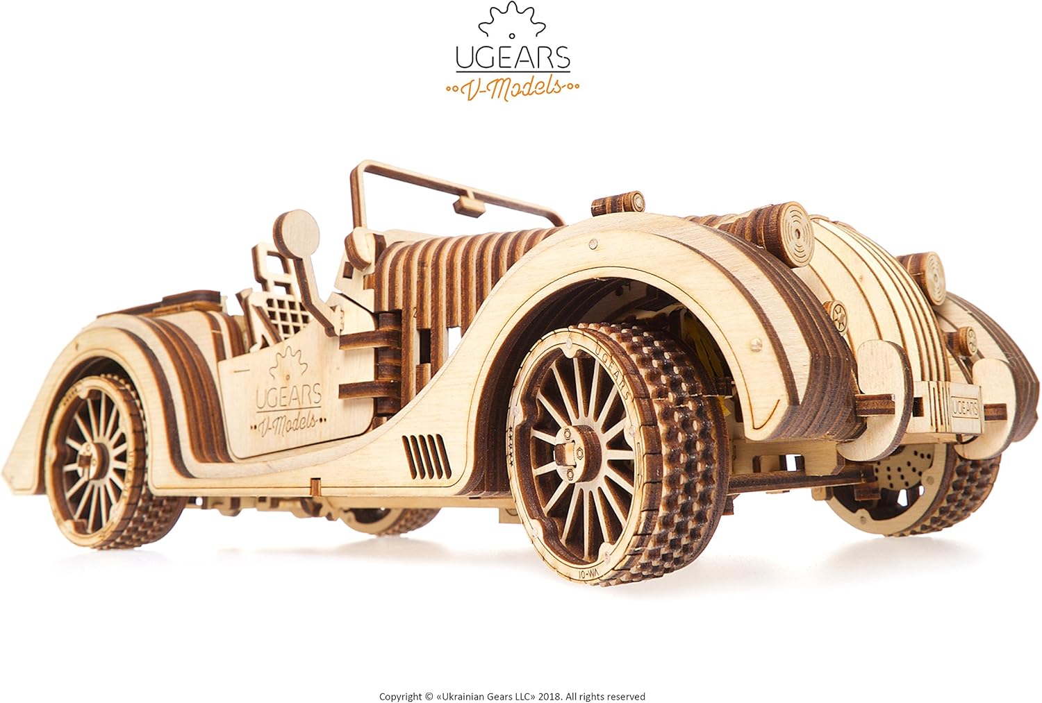 3-D Wooden Puzzle Roadster Y756