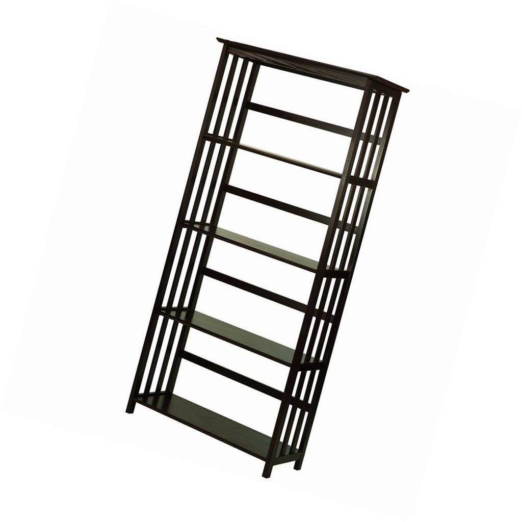 Espresso 5-Shelf Bookcase M7772