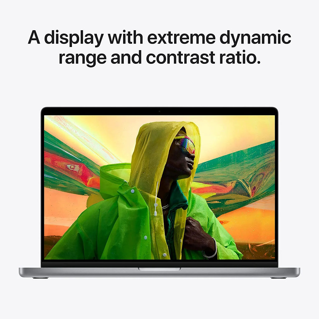 Refurbished MacBook Pro 14" Laptop, M1 Pro, 8 Core CPU, 14 Core GPU, 16GB RAM, 512GB SSD, Silver, Blue Bag U926332
