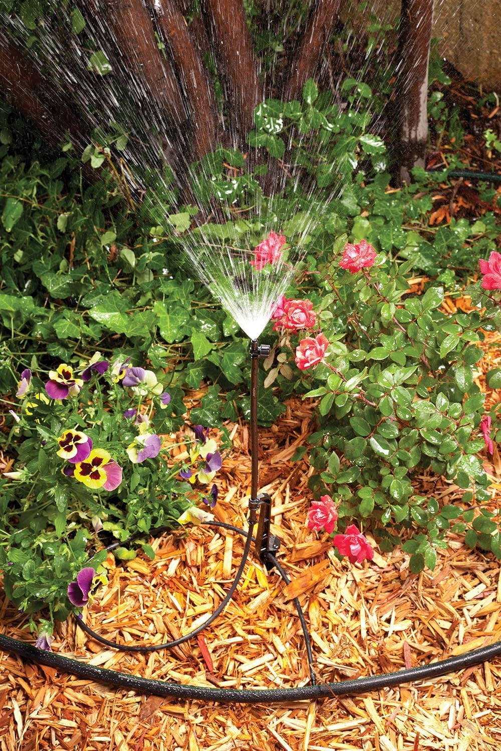 Drip Irrigation Watering Kit with Drippers, Micro-Bubblers and Micro-Sprays K84858