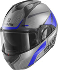 Anthracite Blue Black Helmet Size S J614