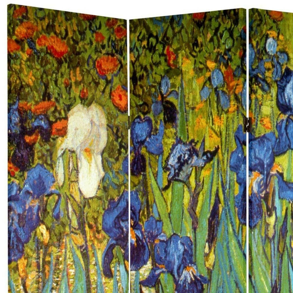 6 ft. Tall Double Sided Canvas Room Divider U71655